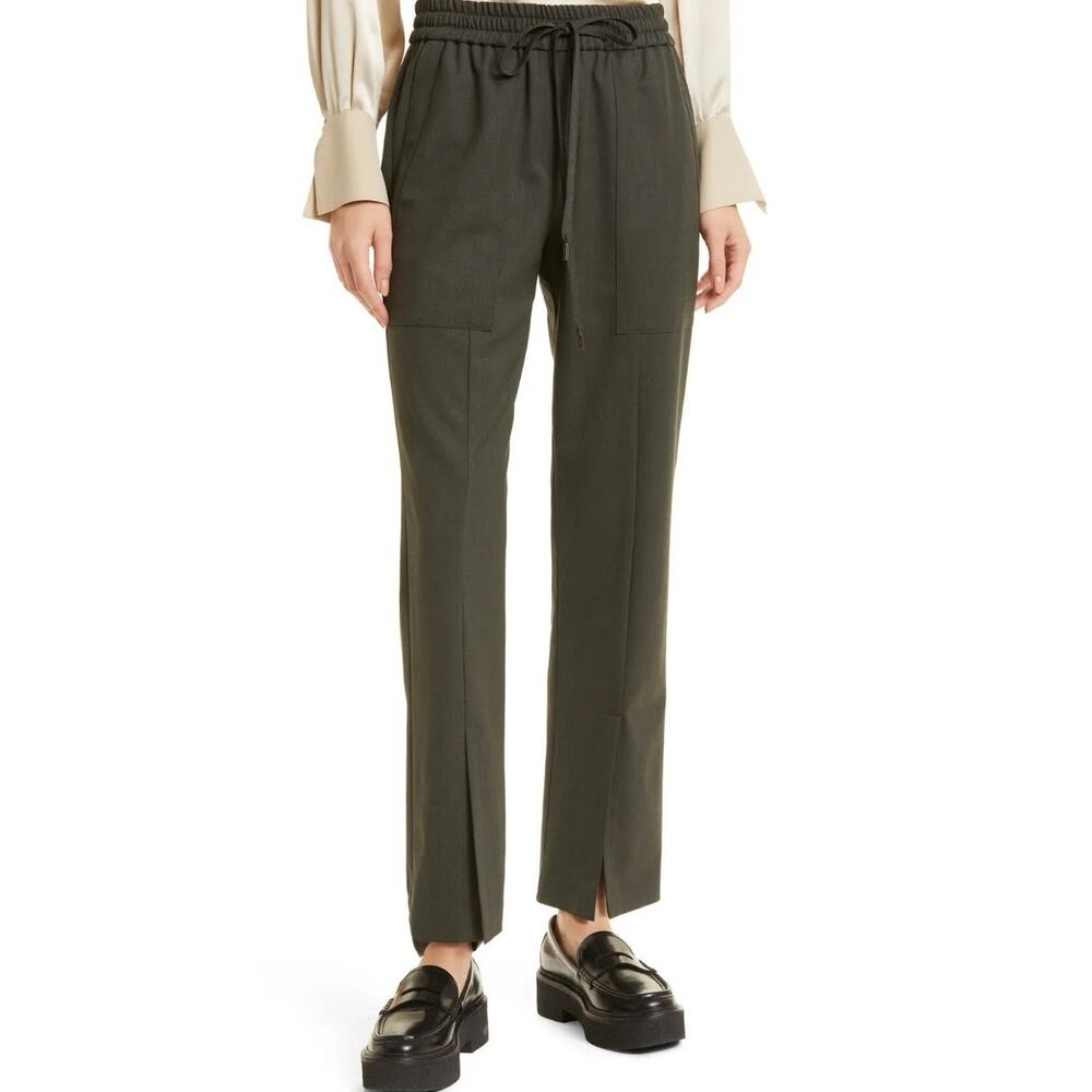 TWP Stretch Wool Drawstring Waist Split Hem
Pants NWT